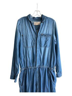 GARCIA JEANS Long Sleeve Lightweight 100% Cotton Denim Jumpsuit US L